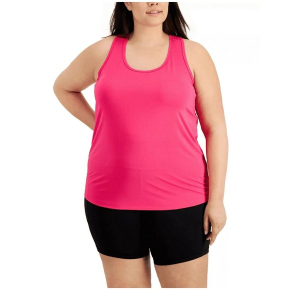 New ID IDEOLOGY Plus Size Textured Tank Top - Picture 1 of 3